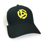 45 Record Adapter Trucker Hat - Black