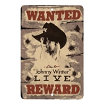 Johnny Winter Wanted Live Parking Sign