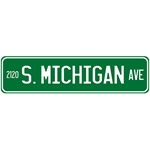Michigan Ave Street Sign