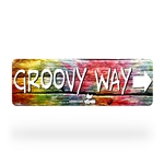 Woodstock Groovy Way Street Sign