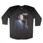 Colorized Charlie Parker Baseball T-Shirt