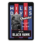Miles Davis Quintet Concert Sign