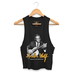 Howlin Wolf Moanin in the Moonlight Racerback Crop Top - Women's