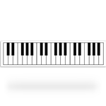 Piano Keys Street Sign