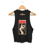 CLOSEOUT Stax Records Snapping Fingers Racerback Crop Top - Women's