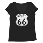 Route 66 Ladies V-Neck T Shirt
