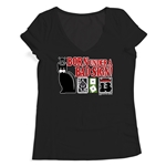 Born Under a Bad Sign Ladies V-Neck T Shirt