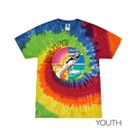 Youth Small Batch Pink Floyd Robot Hands Tie-Dye T-Shirt - Moondance