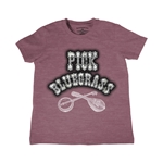 Youth Pick Bluegrass Mother of Pearl T-Shirt - Lightweight Vintage Children & Toddlers
