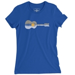 Guitar Reflection Ladies T Shirt