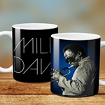 Graphic Miles Davis Blue Aura Coffee Mug