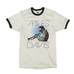 Miles Davis Blue Aura Ringer T-Shirt