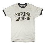 Pickin' & Grinnin' Bluegrass Ringer T-Shirt