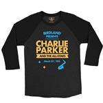 Charlie Parker Birdland Vintage Concert Baseball T-Shirt