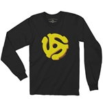 45 Vinyl Record Adapter Long Sleeve T-Shirt