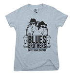 The Blues Brothers Sweet Home Chicago Ladies T Shirt - Relaxed Fit 
