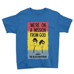 The Blues Brothers Mission From God Poster Youth T-Shirt - Lightweight Vintage Children & Toddlers