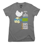 Woodstock Festival Poster Ladies T Shirt - Relaxed Fit