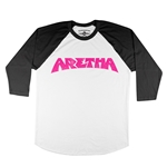 Aretha Franklin Pink Baseball T-Shirt