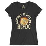 AC/DC 1979 Highway To Hell Bomb Ladies T Shirt - Relaxed Fit