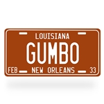 Gumbo License Plate