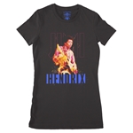 Hendrix Paint Splatter Ladies T Shirt - Relaxed Fit