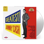 Ltd Ed. Johnny Cash - Greatest! Vinyl Record (New, White Vinyl, Mono, Remastered!)
