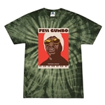 Professor Longhair Fess Gumbo Tie-Dye T-Shirt - Faith Green
