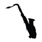 Saxophone Vinyl Decal