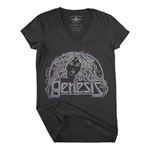 Vintage Genesis Hair Logo Tee V-Neck T Shirt - Women's