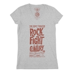 Rock Fight of the Century Cheech and Chong V-Neck T Shirt - Women's