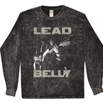 Lead Belly Graphic Long Sleeve T-Shirt - Black Mineral Wash