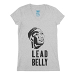 Wood Cut Lead Belly V-Neck T Shirt - Women's