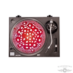 Graphic Red Mushroom Cap Turntable Slip Mat
