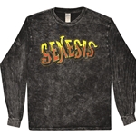 Genesis Croquet Logo Long Sleeve T-Shirt - Black Mineral Wash