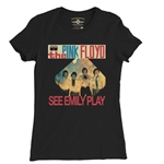 Pink Floyd See Emily Play Ladies T Shirt - Relaxed Fit