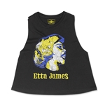 Graphic Etta James Racerback Crop Top - Women's