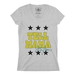 Etta James Tell Mama Signature V-Neck T Shirt - Women's