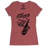 John Coltrane at Newport Jazz Festival Ladies T Shirt - Relaxed Fit