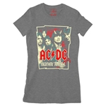 AC/DC Highway To Hell Drawing Ladies T Shirt - Relaxed Fit