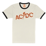 AC/DC Fiery Logo Ringer T-Shirt