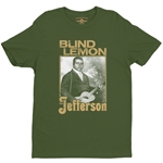 Blind Lemon Jefferson Distress T-Shirt - Lightweight Vintage Style