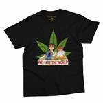 Animated Cheech & Chong Weed Are The World T-Shirt - Classic Heavy Cotton