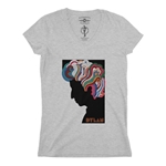 Bob Dylan Milton Glaser V-Neck T Shirt - Women's