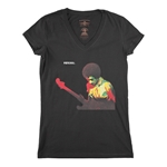 Jimi Hendrix Band of Gypsys V-Neck T Shirt - Women's