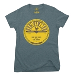 Sun Records Carl Perkins Blue Suede Shoes Ladies T Shirt - Relaxed Fit
