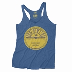 Sun Records Carl Perkins Blue Suede Shoes Racerback Tank - Women's