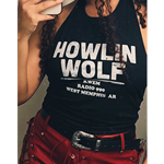 Howlin' Wolf KWEM Radio Racerback Crop Top - Women's