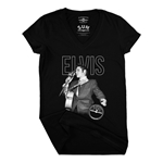 Elvis Marquee V-Neck T Shirt - Women's