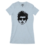 Bob Dylan Headshot Ladies T Shirt - Relaxed Fit